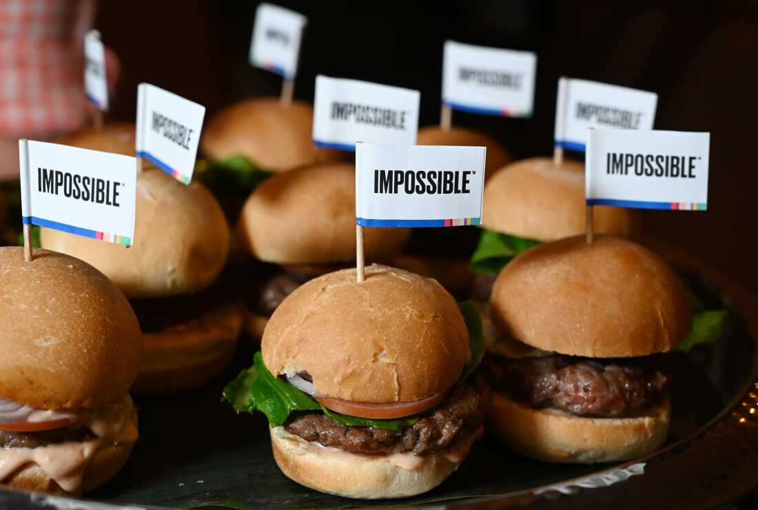 The Impossible Burger 2.0 was unveiled at a press event during CES 2019 in Las Vegas, Nevada on January 7, 2019.