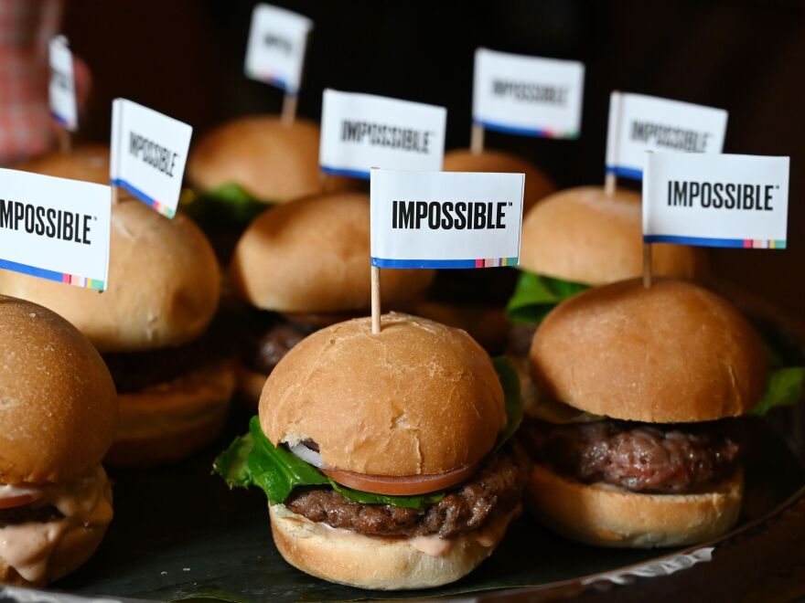 The Impossible Burger 2.0 was unveiled at a press event during CES 2019 in Las Vegas.